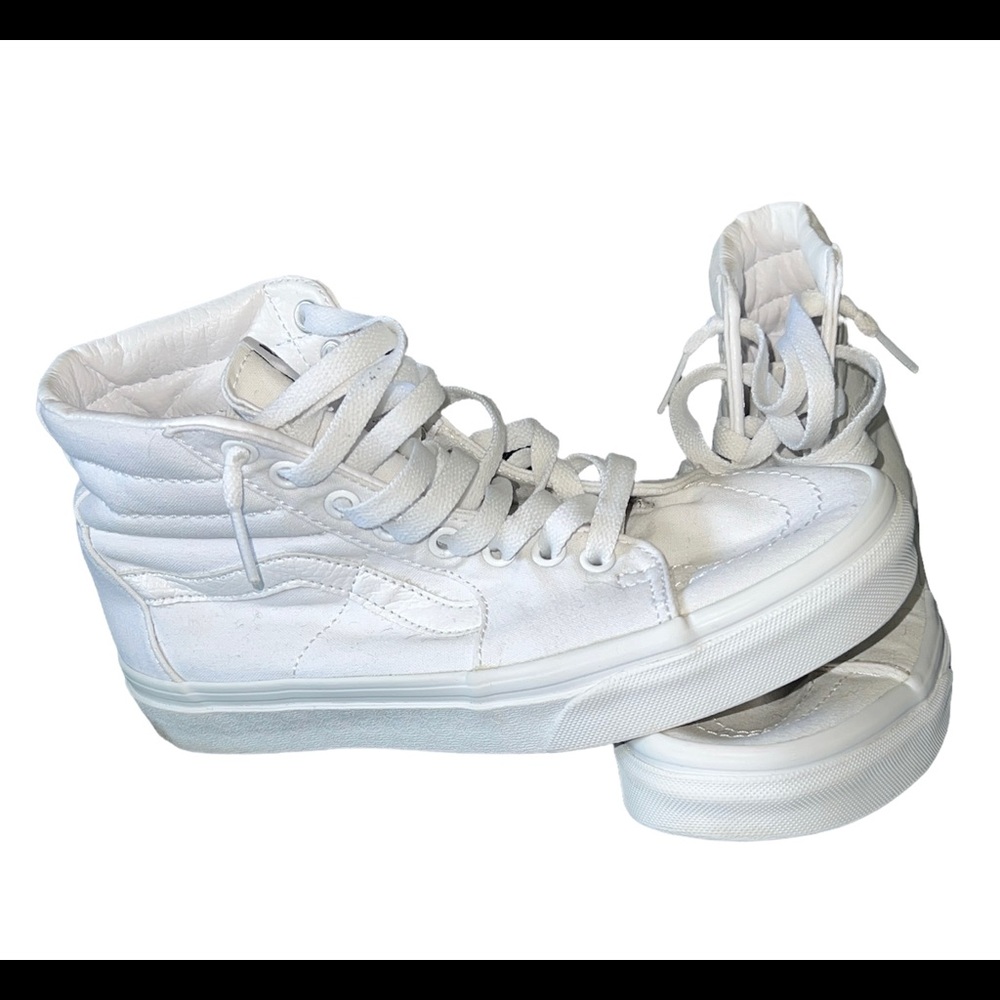 Women’s White VANS Old Skool High Tops Size 7
